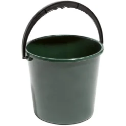Seau ménager 10 L vert foncé