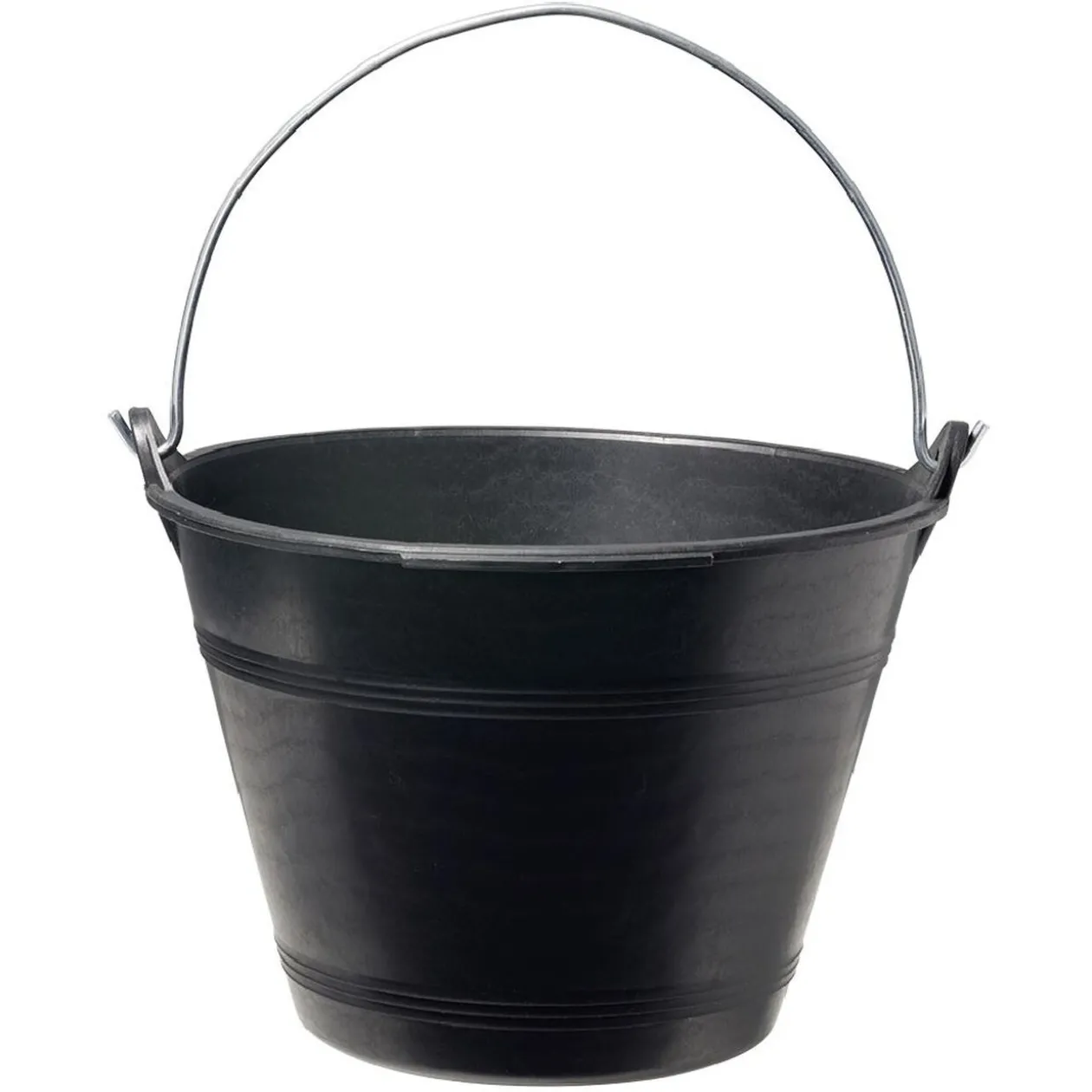 Seau plastique noir 12L Ø35xH23cm