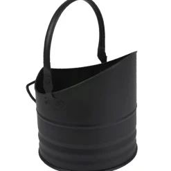 Seau porte bûches noir