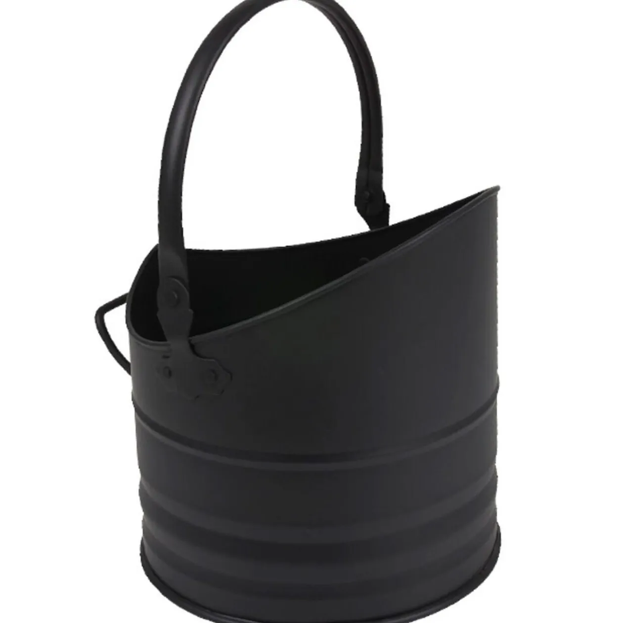 Seau porte bûches noir