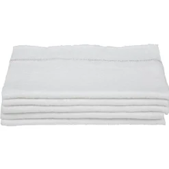 Serpillère blanche x5