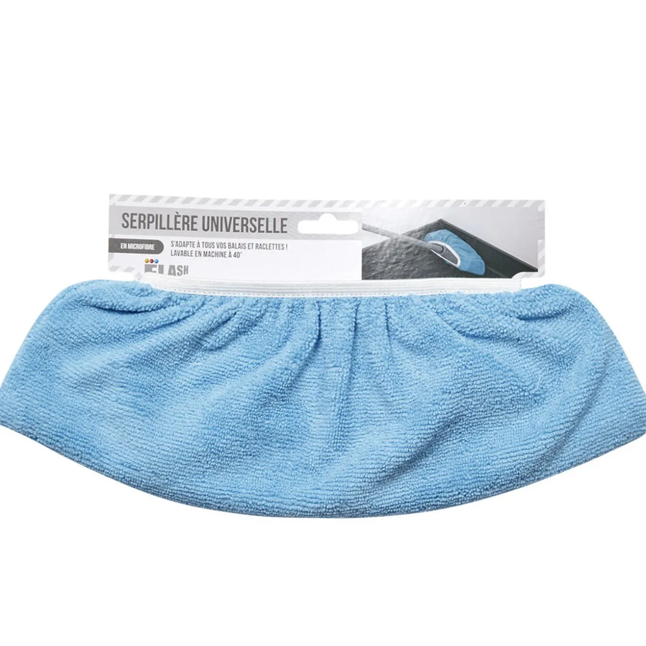 Serpillère microfibre bleu