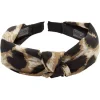 Serre tête gros noeud imprimé léopard