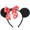 Serre tête Minnie noeud rouge à pois