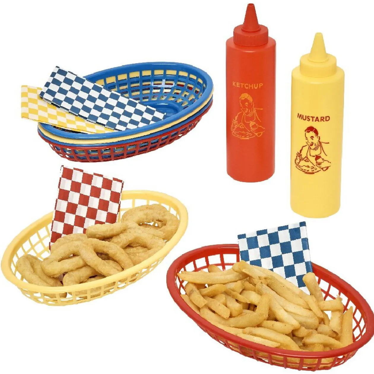 Service à frites 6 paniers individuels