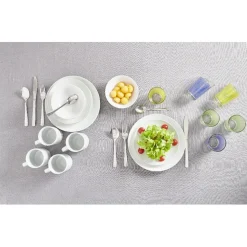 Service vaisselle blanc complet 32 pièces