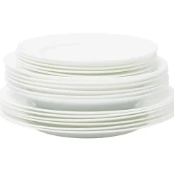 Service vaisselle Luminarc verre blanc 18 pièces