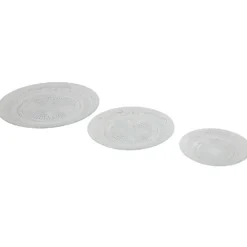 Service vaisselle transparent 18 pièces