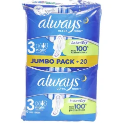 Serviette hygiénique x20 ALWAYS Ultra night