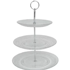 Serviteur à 3 niveaux transparent