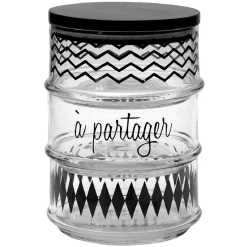 Serviteur apéritif 3 niveaux empilables