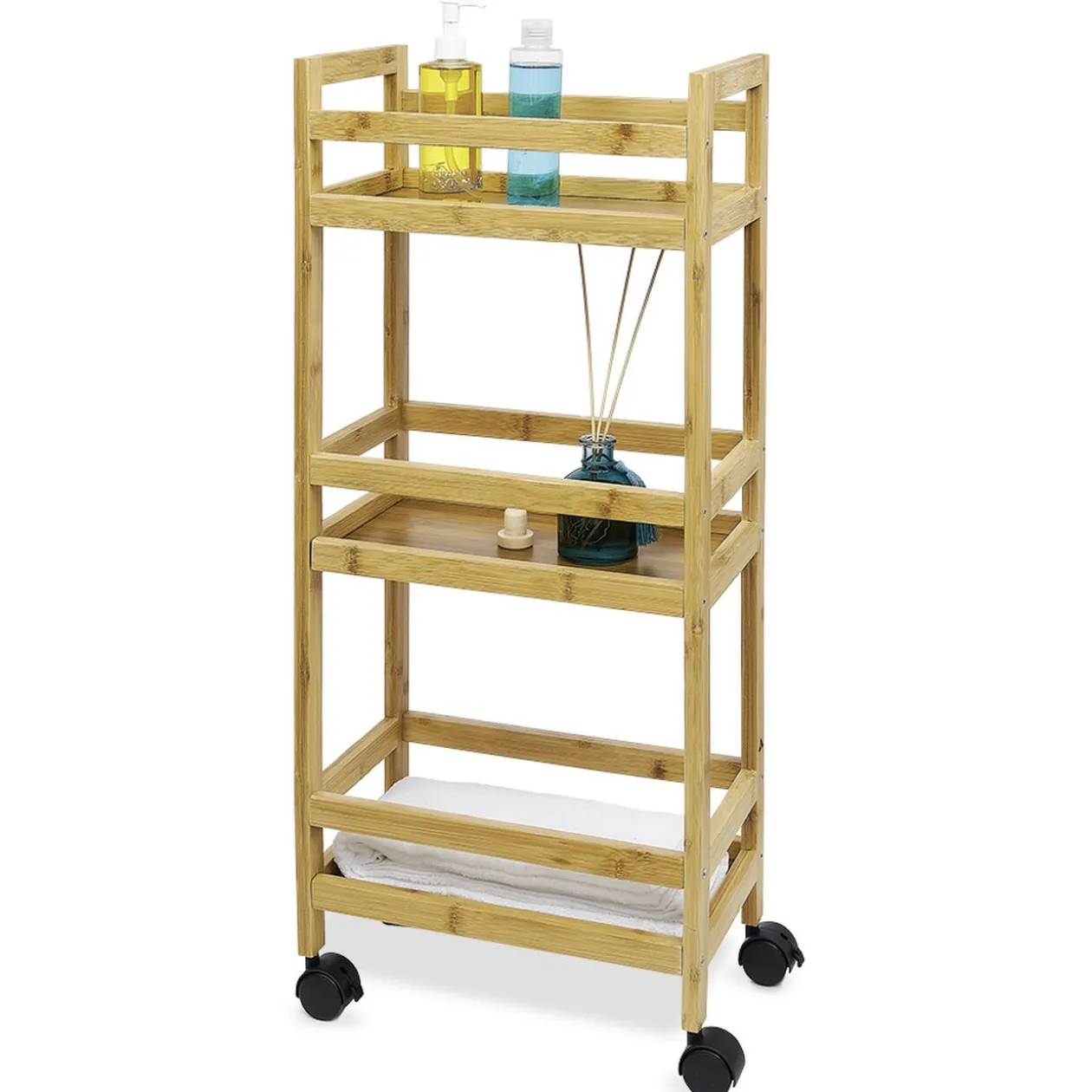 Serviteur bambou 3 niveaux