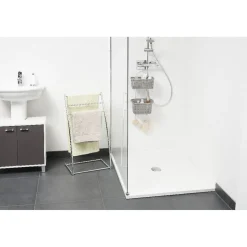 Serviteur de douche à 2 panières grises