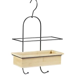 Serviteur de douche bambou avec crochets