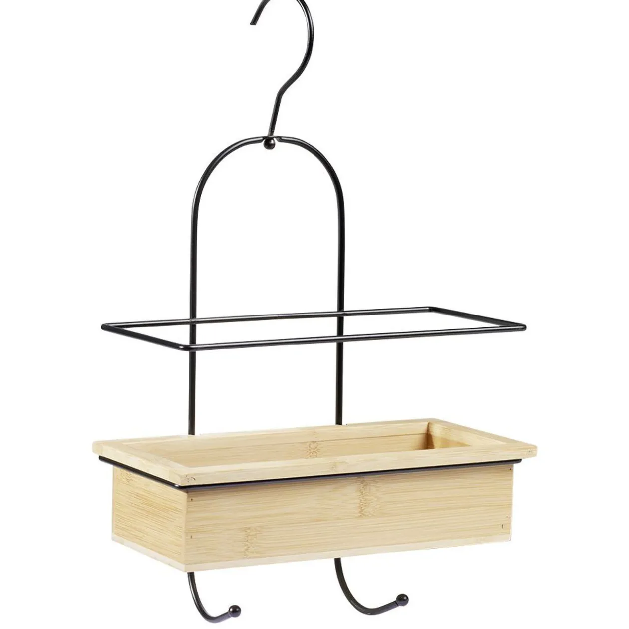 Serviteur de douche bambou avec crochets