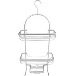 Serviteur de douche gris alu à accrocher 3 niveaux