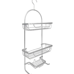 Serviteur de douche gris alu à accrocher 3 niveaux