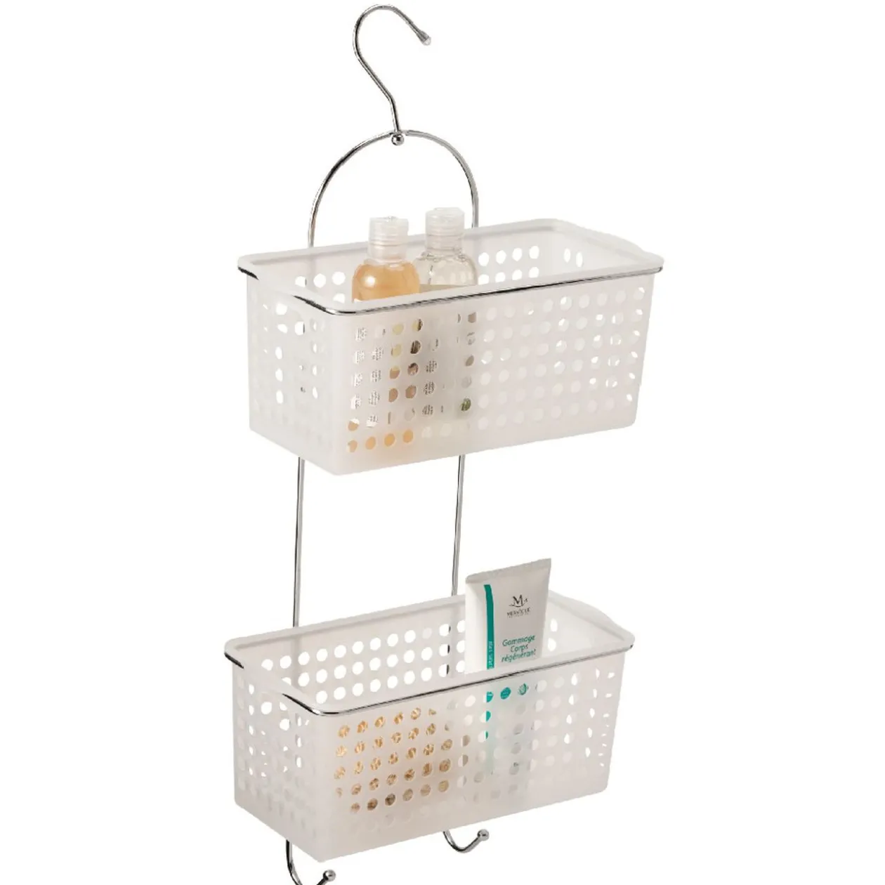 Serviteur douche blanc