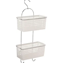 Serviteur douche blanc