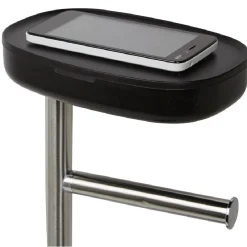 Serviteur WC 3 en 1 avec brosse dérouleur et support compartimenté