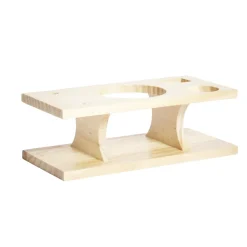 Set à cocktail acier avec support bois 6 pièces