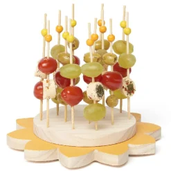 Set apéritif en forme de tournesol 14 pics