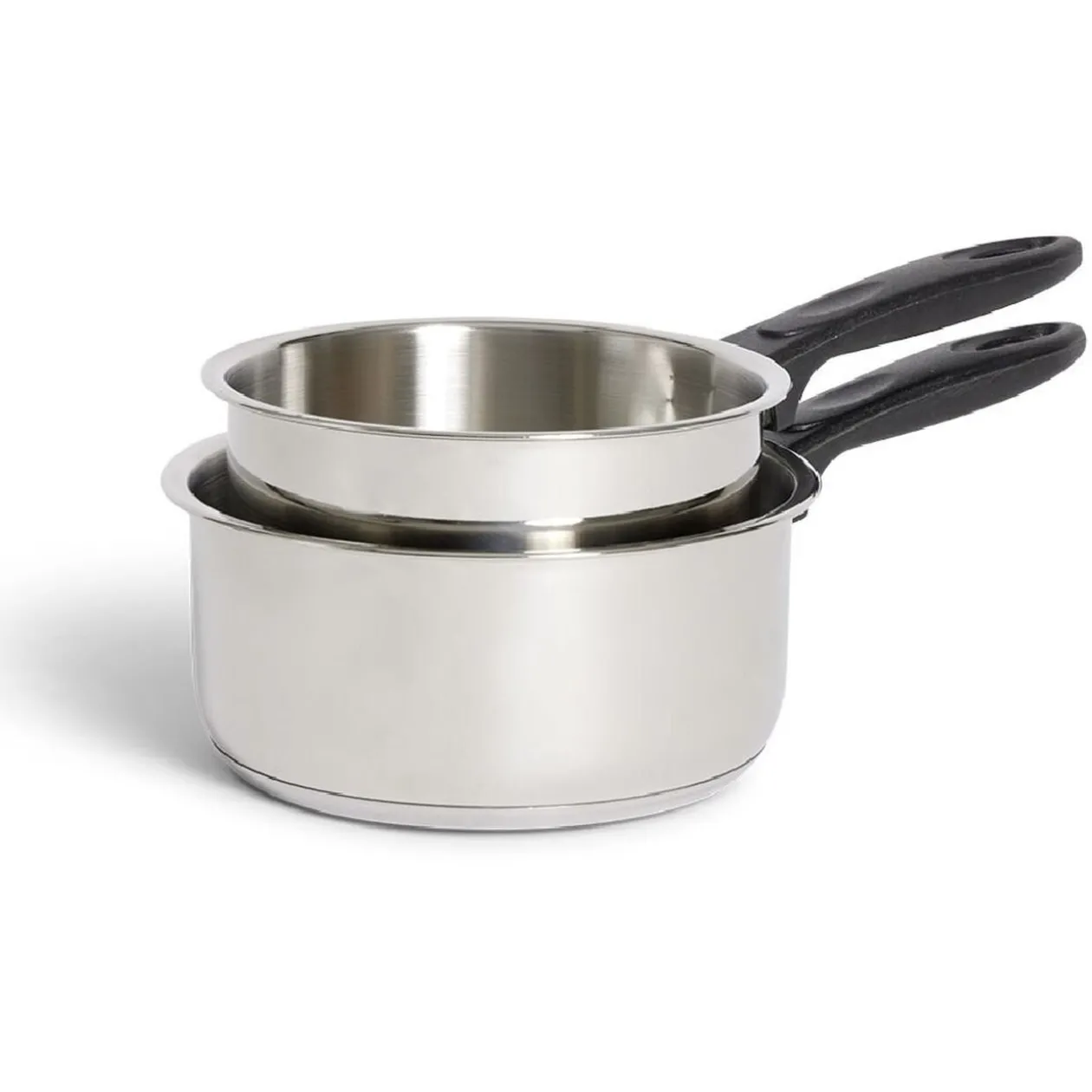 Set casserole inox x2 - Ø16cm et Ø18cm