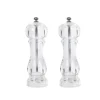 Set de 2 moulins poivre et sel gris transparent