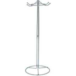 Set de 6 ustensiles de cuisine avec support inox gris Ø16xH40,5cm