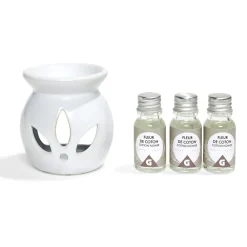 Set de brûleur et 3 huiles essentielles - 4 parfums