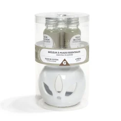 Set de brûleur et 3 huiles essentielles - 4 parfums