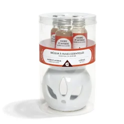 Set de brûleur et 3 huiles essentielles - 4 parfums