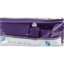 Set de salle de bain violet