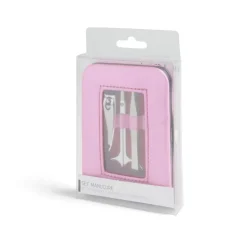 Set manucure 5 pièces avec trousse iridescente - 4 modèles