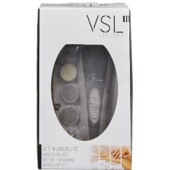 Set manucure gris et blanc 8 pièces