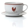 Set petit déjeuner en porcelaine design poule