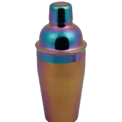 Shaker métal irisé en acier et verre