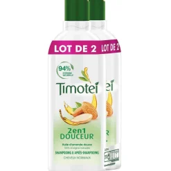 Shampooing Timotei 2en1 Amande douce 300ml x2