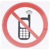 Signalétique adhésive "Interdiction de téléphoner" - 8x8 cm