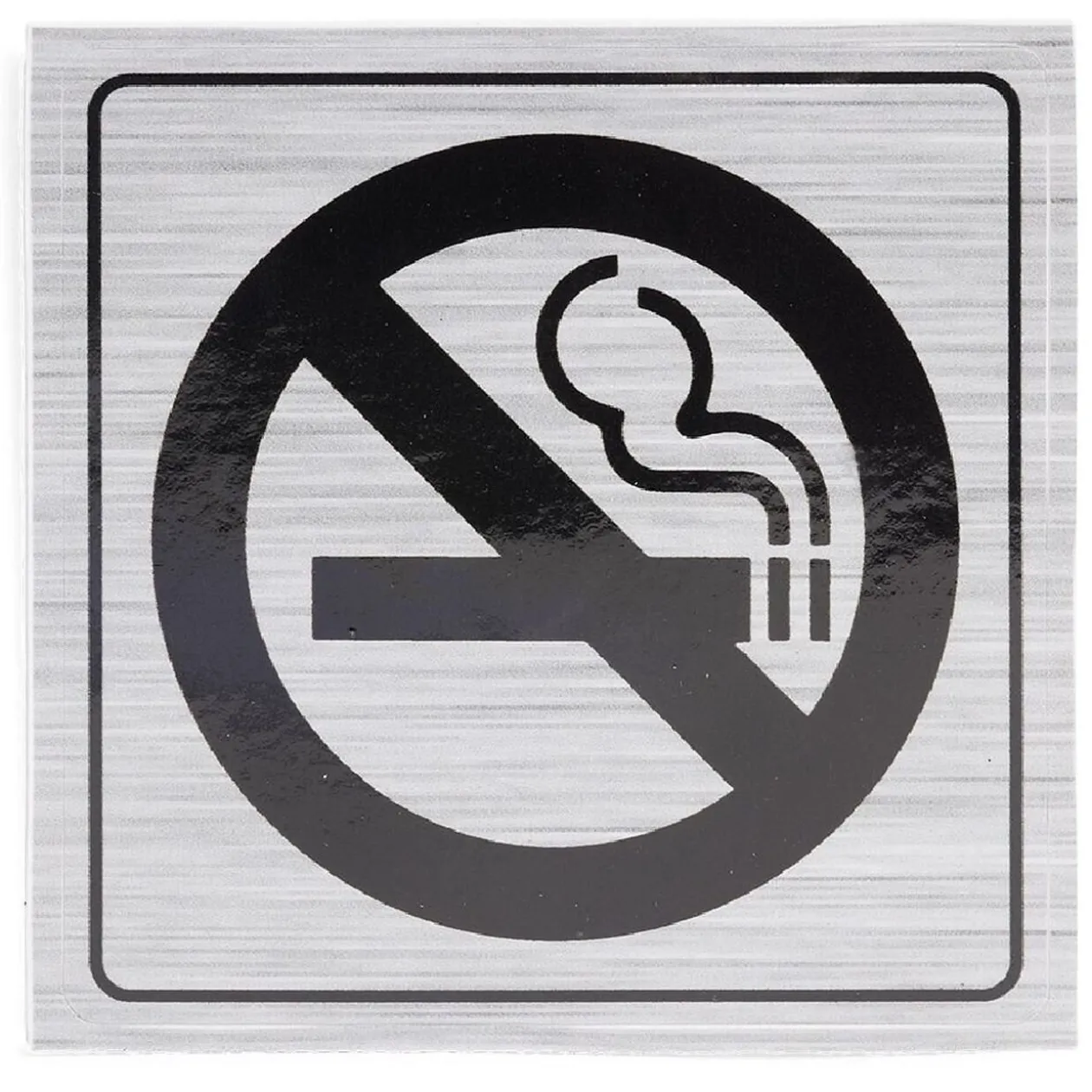 Signalétique adhésive "Interdiction de fumer" - 8x8 cm