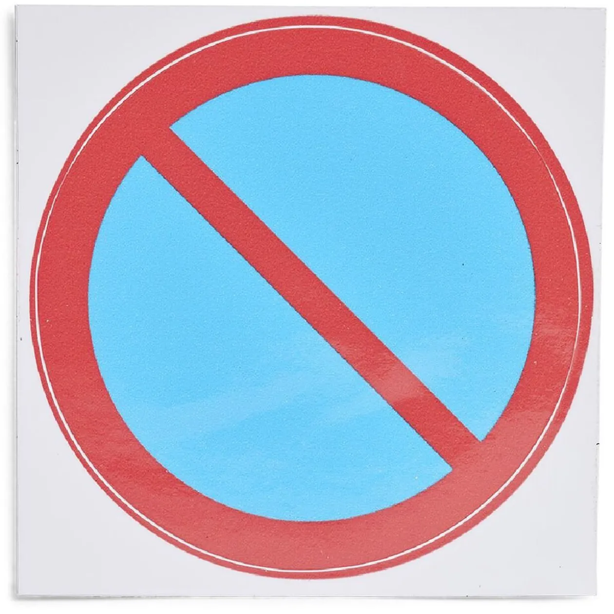 Signalétique adhésive "Stationnement interdit" - 8x8 cm