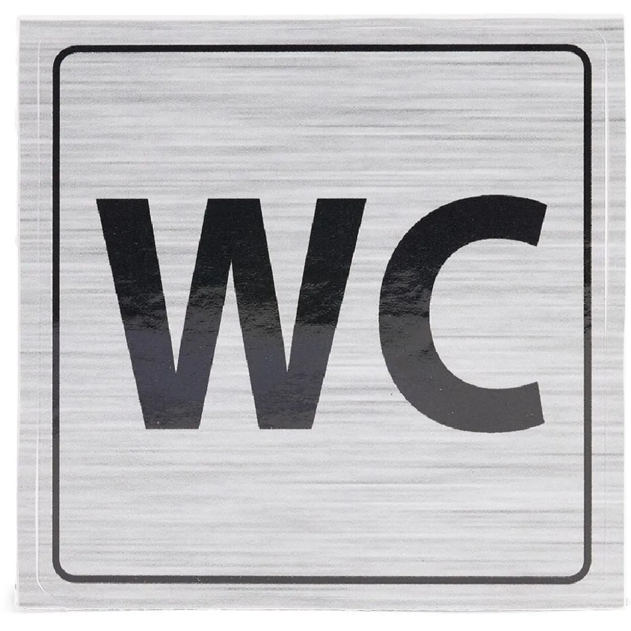 Signalétique adhésive "WC" - 8x8 cm