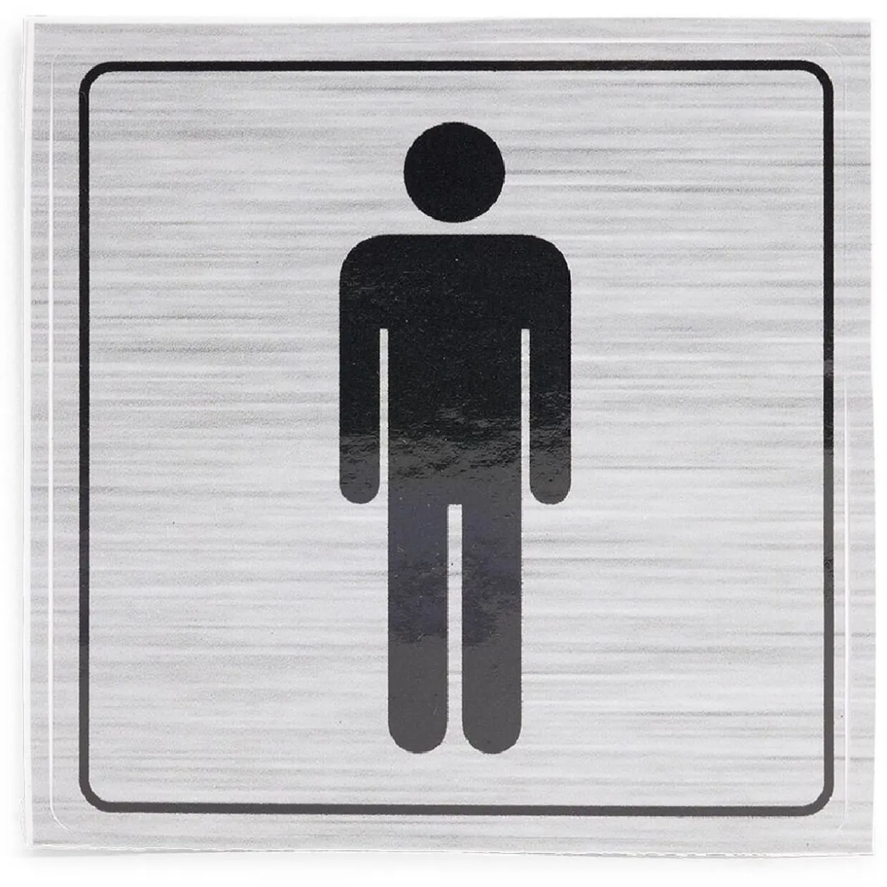 Signalétique adhésive "WC homme" - 8x8 cm
