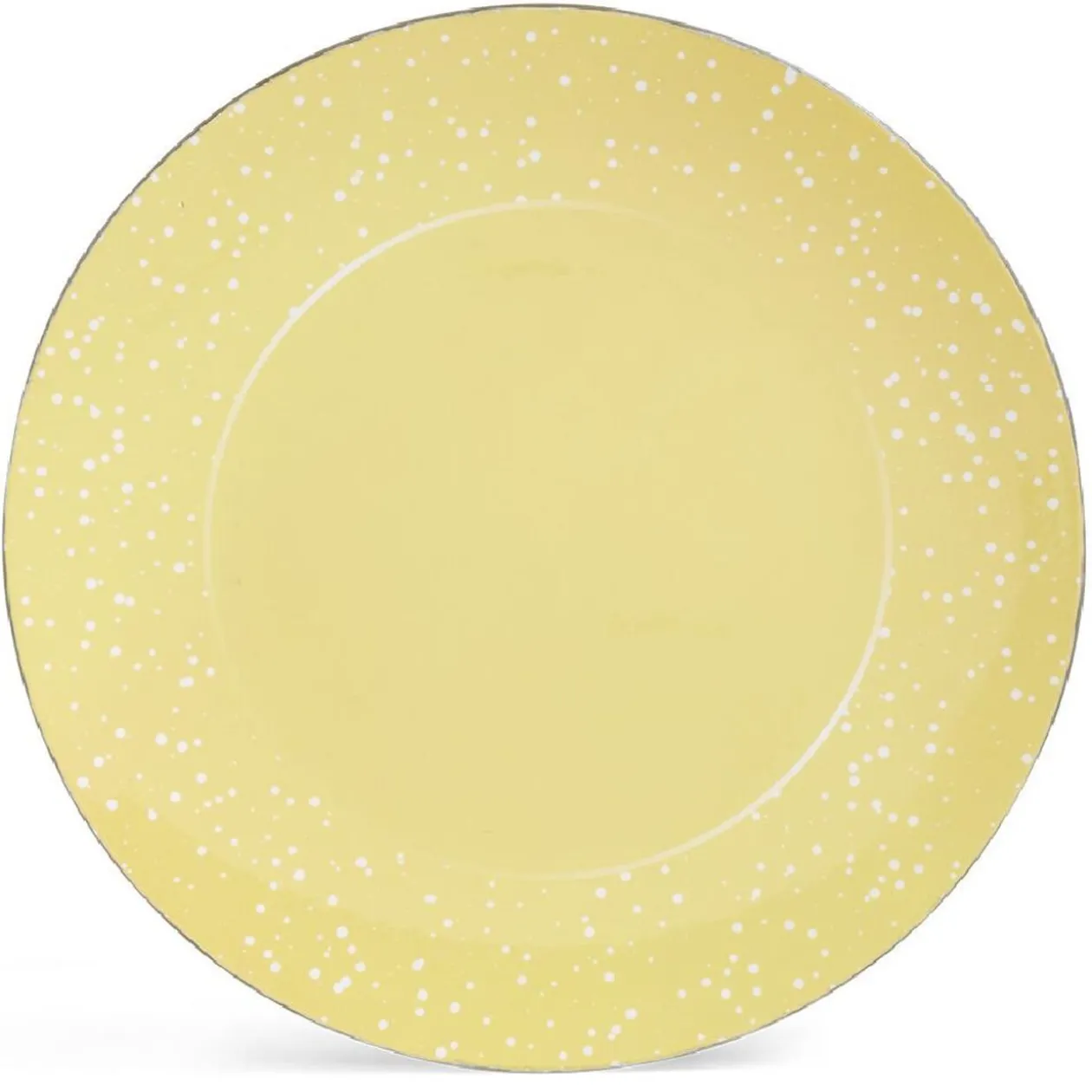 Sous assiette ronde doré et blanc Ø33cm