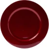 Sous assiette ronde rouge Ø33 cm