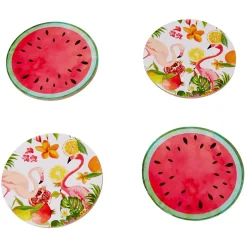 Sous verre décor exotique X 4