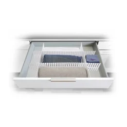 Séparateur de tiroir plastique blanc modulable