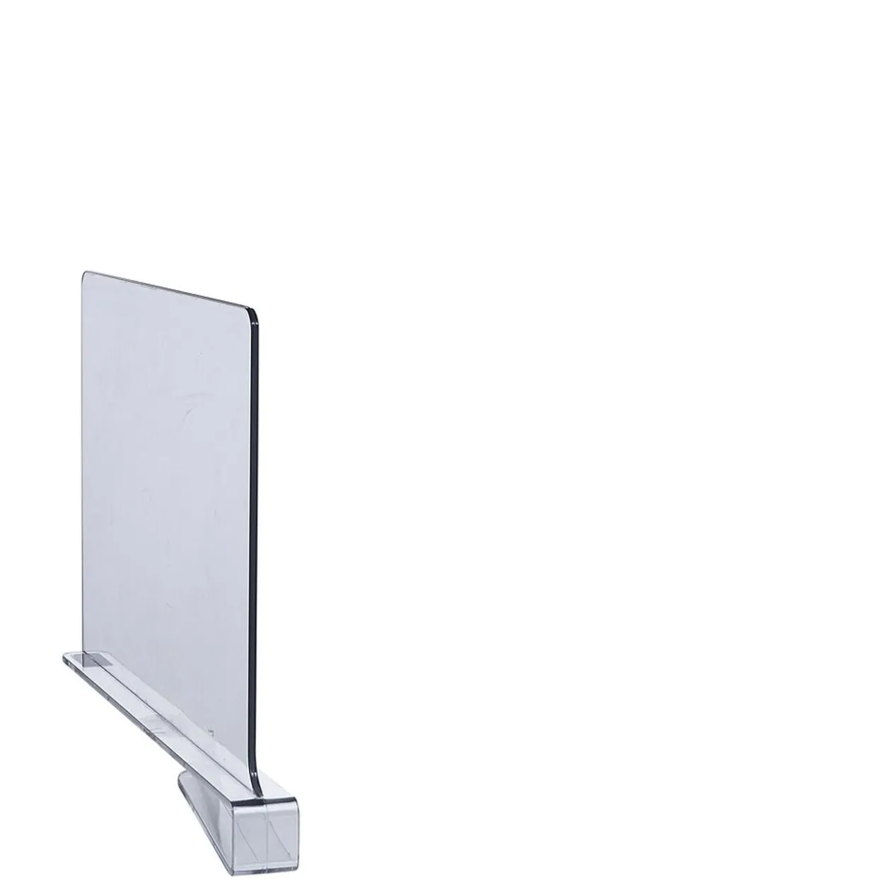 Séparateur d'étagère transparent x2