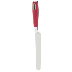 Spatule à crêpe en inox avec manche en polypropylène rouge