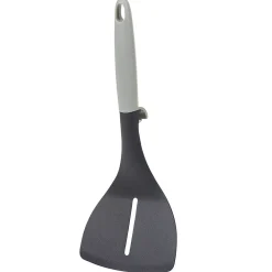 Spatule à trou polyamide manche en polypropylène gris noir